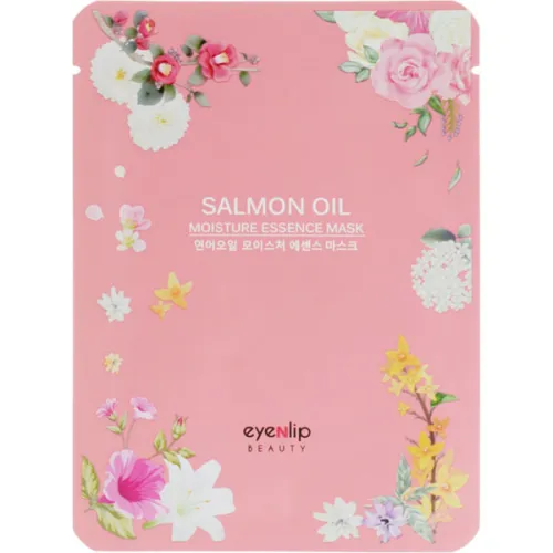 Зволожуюча тканинна маска для обличчя «лососева олія» Eyenlip Moisture Essence Mask Salmon Oil, 25 мл.