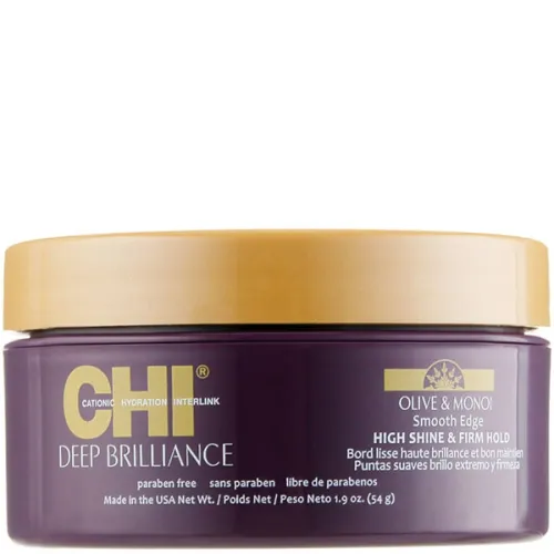 Розгладжуючий крем-блиск для укладання волосся CHI Deep Brilliance Smooth Edge High Shine & Firm Hold, 54 г.