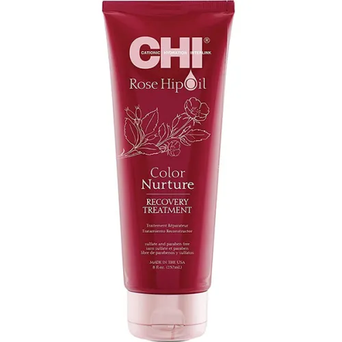 Відновлююча маска для фарбованого волосся CHI Rose Hip Oil Color Nurture Recovery Treatment, 236 мл.