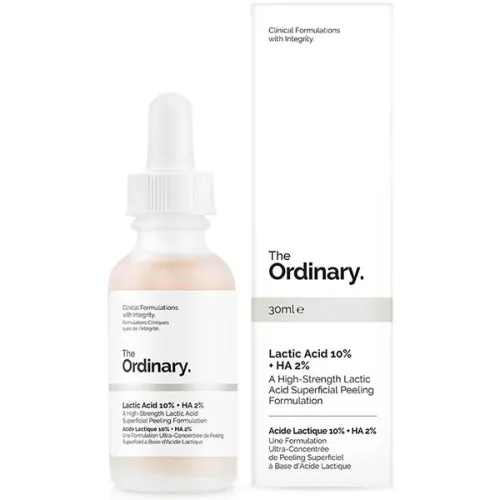 Пілінг для шкіри обличчя The Ordinary Lactic Acid 10% + HA 2% з молочною та гіалуроновою кислотами, 30 мл.