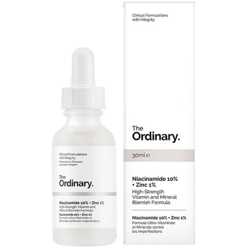 Сыворотка для кожи лица The Ordinary Niacinamide 10% + Zinc 1% с витамином В3 и цинком, 30 мл.