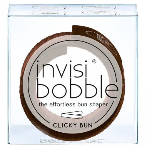 Заколка для создания пучков «коричневая» Invisibobble Clicky Bun Pretzel Brown