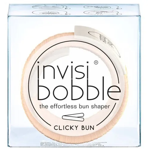 Заколка для создания пучков «бежевая» Invisibobble Clicky Bun To Be Or Nude To Be