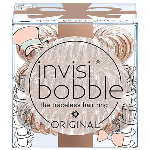 Резинка-браслет для волос «сияющая бронза» Invisibobble Original I Live In Wonderland Tea Party Spark