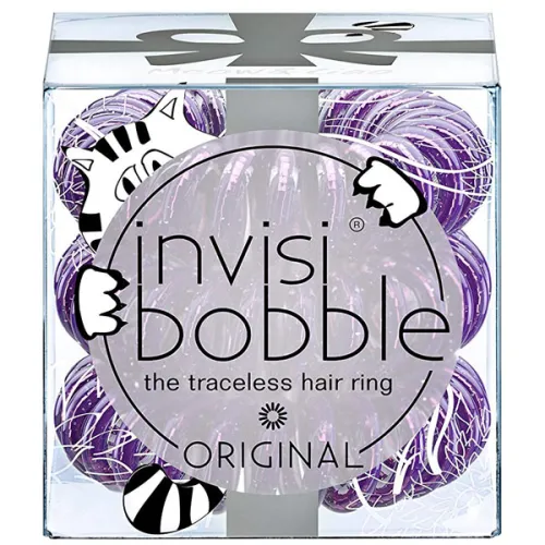 Резинка-браслет для волос «мерцающая фиолетовая» Invisibobble Original I Live In Wonderland Meow & Ciao