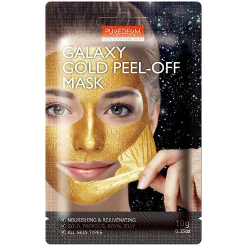 Очищающая маска-пленка для лица «золотая» Purederm Galaxy Gold Peel-Off Mask, 10 г.