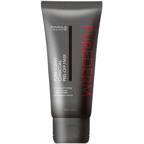 Маска-пленка для очищения кожи лица Purederm Pore Clean Charcoal Peel-Off Mask с древесным углем, 100 г.