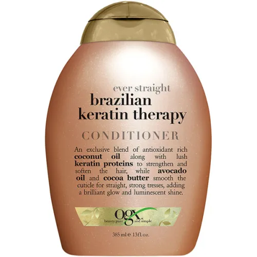 Кондиціонер для кератинового відновлення волосся OGX Brazilian Keratin Therapy Conditioner, 385 мл.