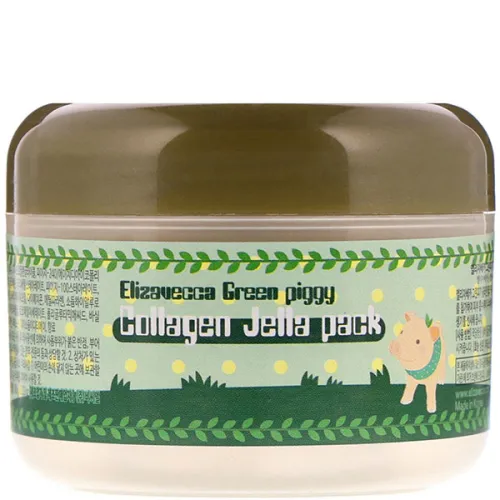 Колагенова маска для обличчя Elizavecca Green Piggy Collagen Jella Pack, 100 г.