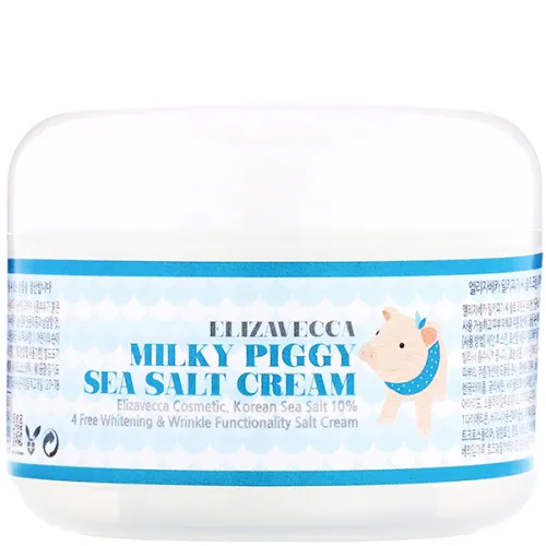 Увлажняющий крем для лица Elizavecca Milky Piggy Sea Salt Cream на основе морской соли, 100 г.
