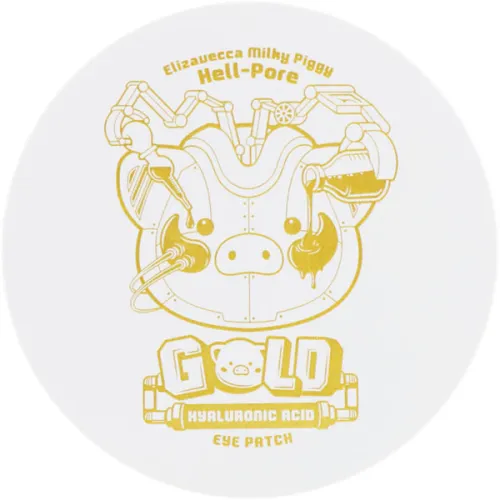 Зволожуючі гідрогелеві патчі Elizavecca Milky Piggy Hell Pore Gold Hyaluronic Acid Eye Patch з гіалуроновою кислотою та