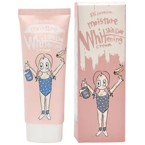Осветляющий и увлажняющий крем для лица Elizavecca Moisture Whitening Skin Liar, 100 мл.