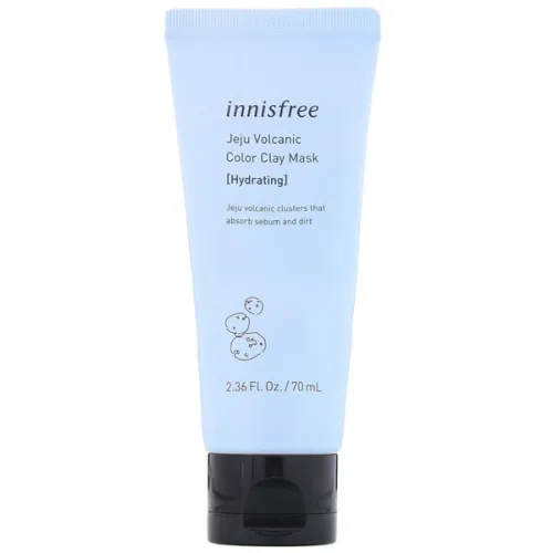 Глиняна зволожувальна маска для обличчя Innisfree Jeju Volcanic Color Clay Mask Hydrating на основі вулканічної золи, 70 мл.