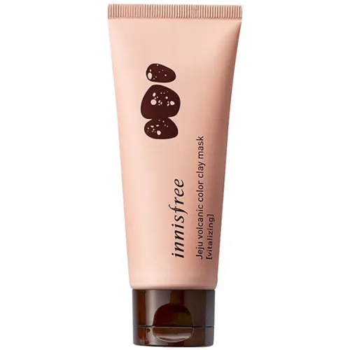 Глиняна живильна маска для обличчя Innisfree Jeju Volcanic Color Clay Mask Vitalizing на основі вулканічної золи, 70 мл.