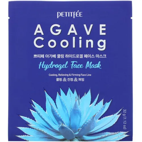 Гідрогелева охолоджувальна маска для обличчя Petitfee Agave Cooling Hydrogel Face Mask з екстрактом агави, 32 г.