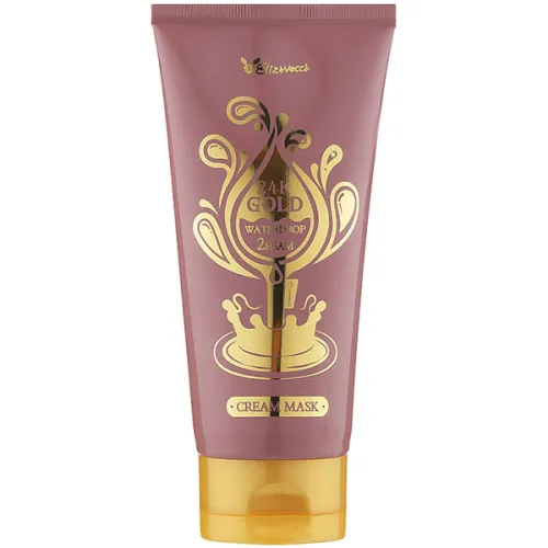 Кремова маска для обличчя Elizavecca 24K Gold Waterdrop 2HSAM Cream Mask із екстрактом золота, 150 мл.