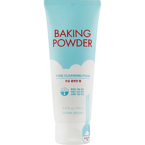 Глубоко очищающая пенка для лица тройного действия Etude House Baking Powder Pore Cleansing Foam, 160 мл.