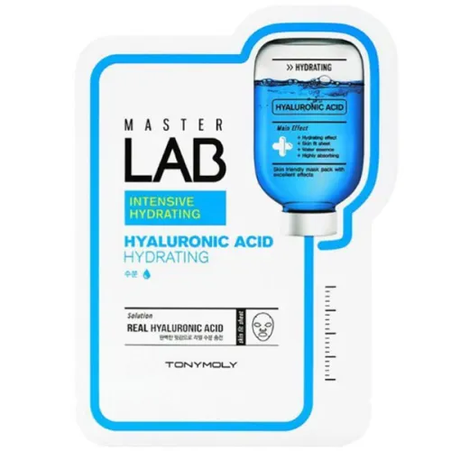 Тканевая маска для лица Tony Moly Master Lab Hyaluronic Acid с гиалуроновой кислотой, 19 г.