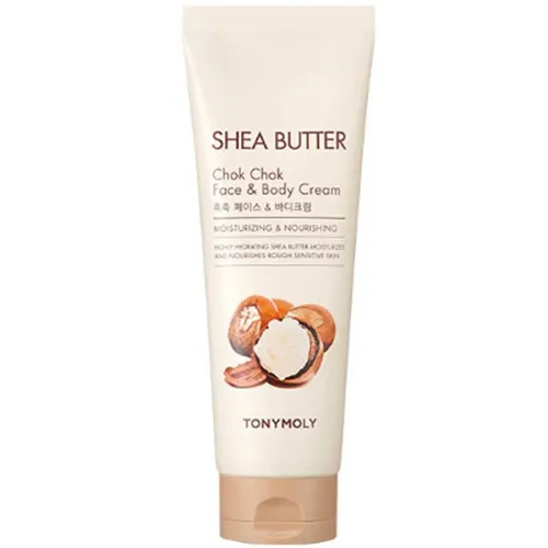 Живильний крем для обличчя та тіла Tony Moly Shea Butter Chok Chok Face & Body Cream з олією ши, 250 мл.