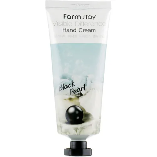 Крем для рук FarmStay Visible Difference Black Pearl Hand Cream на основе черного жемчуга, 100 г.
