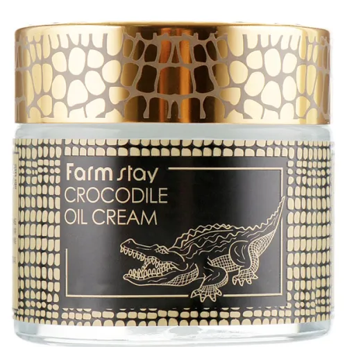 Крем для лица FarmStay Crocodile Oil Cream с жиром крокодила, 70 г.