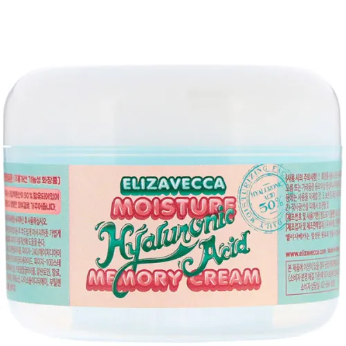 Крем-пудинг для лица Elizavecca Moisture Hyaluronic Acid Memory Cream с гиалуроновой кислотой, 100 г.