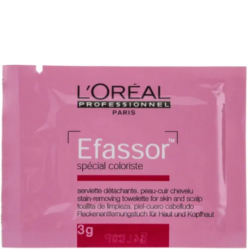 Салфетки для удаления краски L’Oreal Professionnel Efassor Special Coloriste Wipe с кожи, 3 мл.