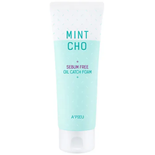 Очищающая пенка для умывания A’pieu Mint Cho Sebum Free Oil Catch, 150 мл.
