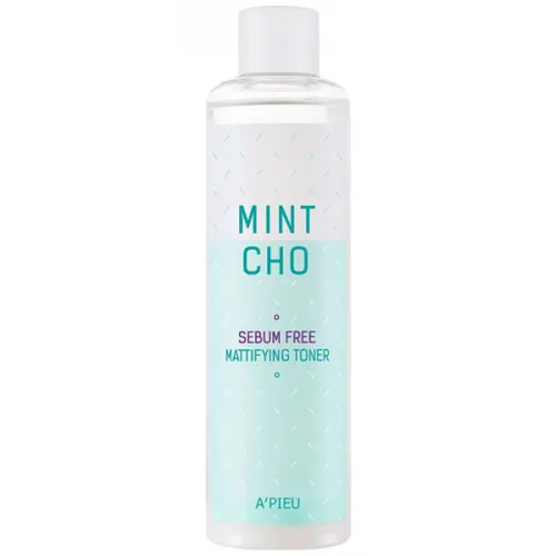 Матирующий тонер для жирной кожи лица A’pieu Mint Cho Sebum Free Mattifying Toner, 245 мл.