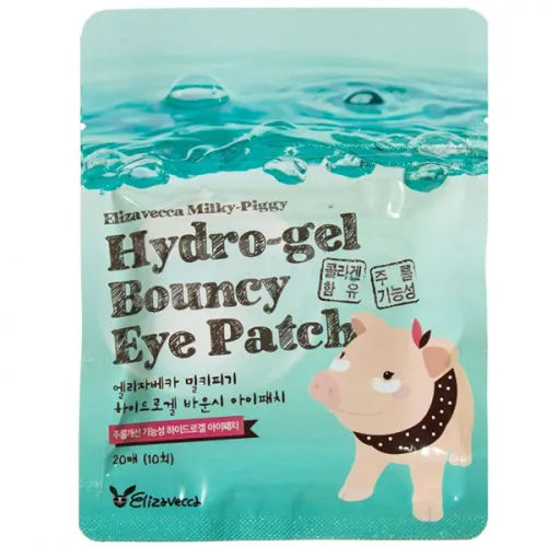 Гідрогелеві патчі для очей Elizavecca Milky Piggy Pure Hydro Gel Bouncy Eye Patch з колагеном