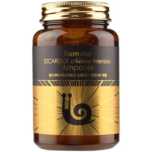 Ампульна багатофункціональна сироватка FarmStay Escargot Noblesse Intensive Ampoule з муцином равлика, 250 мл.