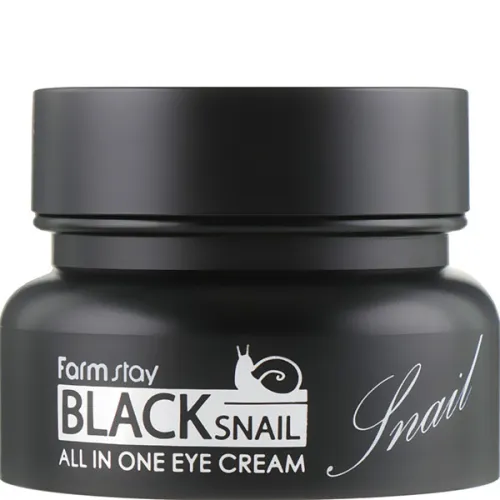 Многофункциональный крем для кожи вокруг глаз FarmStay Black Snail All In One Eye Cream с муцином черной улитки, 50 мл.