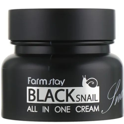 Відновлюючий крем для обличчя FarmStay Black Snail All In One Cream з екстрактом чорного равлика, 100 мл.