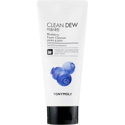 Пенка для умывания «черника» Tony Moly Clean Dew Foam Cleanser Blueberry, 180 мл.