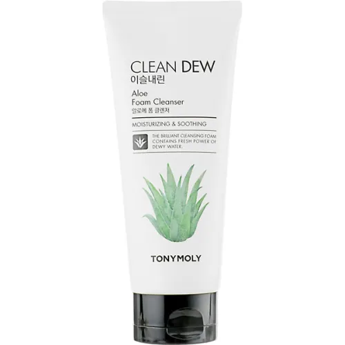 Пенка для умывания «алое вера» Tony Moly Clean Dew Foam Cleanser Aloe, 180 мл.
