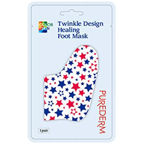 Шкарпетки-маска для ніг Purederm Twinkle Design Healing Foot Mask, 1 пара х 16 г.