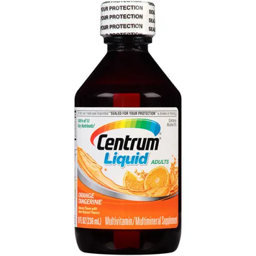 Мультивитаминная жидкость для взрослых Centrum Liquid Adult Multivitamin Liquid Orange Tangerine Flavor со вкусом апельсина