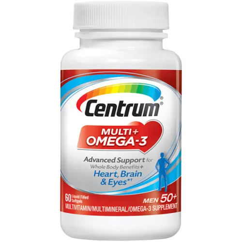 Мультивитаминный комплекс для мужчин 50+ Centrum Multivitamin + Omega-3 Men 50+ с омега-3