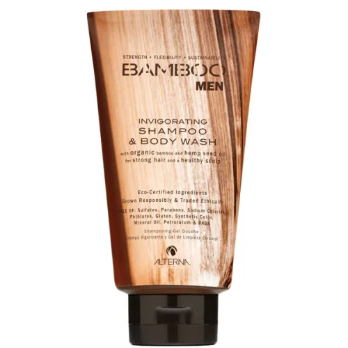 Тонізуючий шампунь та гель для душу Alterna Bamboo Men Invigorating Shampoo & Body Wash з екстрактом бамбука, 250 мл.