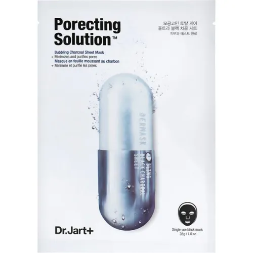 Очищающая и сужающая поры маска для лица Dr.Jart+ Dermask Ultra Jet Porecting Solution с угольными компонентами, 28 г.