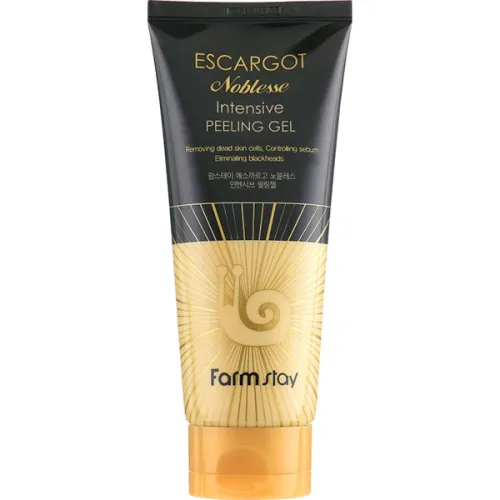 Пилинг-гель для лица FarmStay Escargot Noblesse Intensive Peeling Gel с экстрактом королевской улитки, 180 мл.