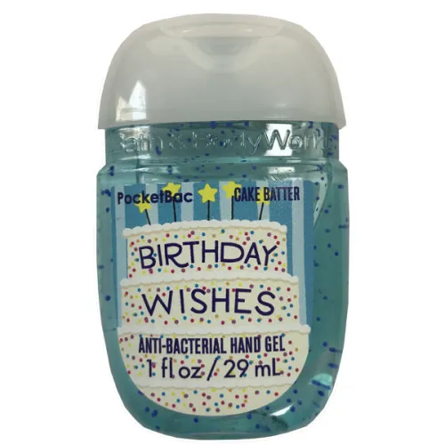 Антибактеріальний гель для рук «кориця та збиті вершки» Bath and Body Works Birthday Wishes Cake Butter, 29 мл.
