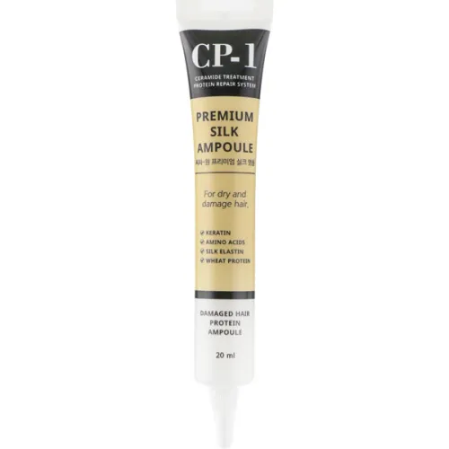 Несмываемая сыворотка для волос CP-1 Premium Silk Ampoule с протеинами шелка, 20 мл.