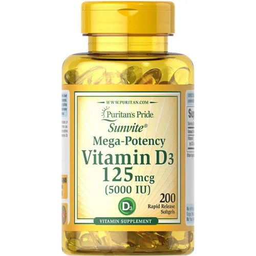 Витамин D3 Puritan’s Pride Vitamin D3 125 mcg