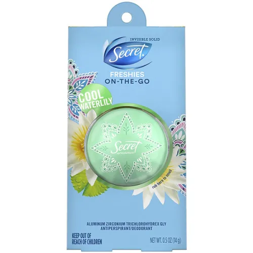 Кульковий дезодорант-антиперспірант «водяна лілія» Secret Freshies Invisible Solid Antiperspirant and Deodorant Cool