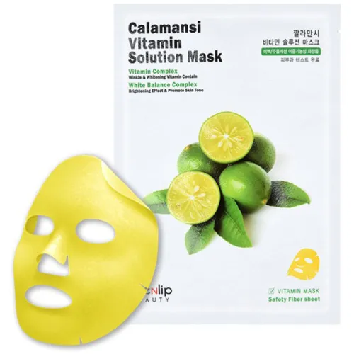 Тканинна маска для обличчя Eyenlip Calamansi Vitamin Solution Mask з екстрактом каламансі, 25 мл.