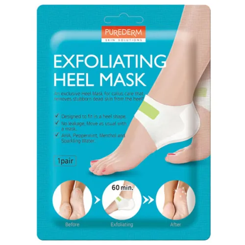 Відлущуючі педикюрні шкарпетки для ніг Purederm Exfoliating Heel Mask