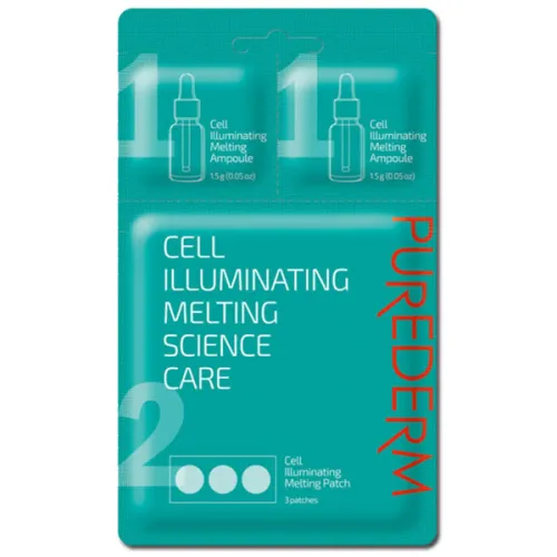 Маска и патчи для лица «осветление» Purederm Cell Illuminating Melting Science Care