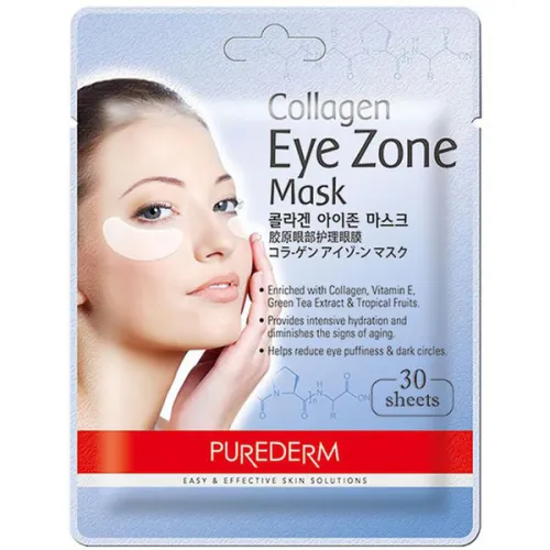 Тканинні патчі для очей Purederm Collagen Eye Zone Mask з колагеном