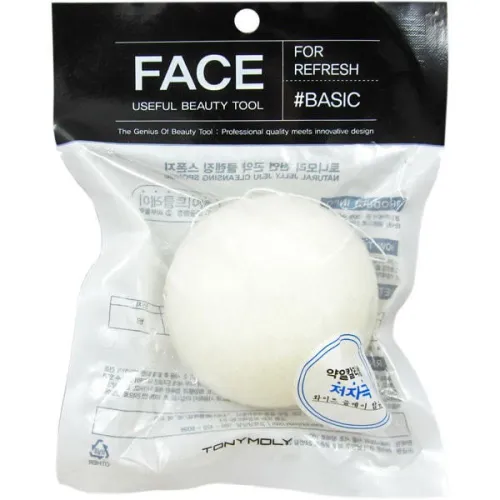 Спонж из конняку для очищения кожи лица Tony Moly Natural Jelly Jeju Cleansing Sponge